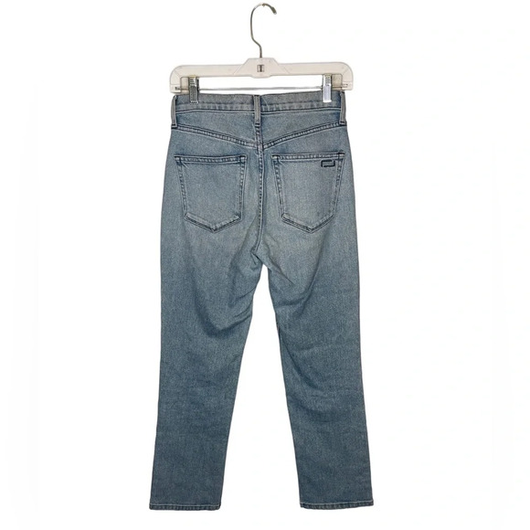 AYR Yes Yes Yes Jeans Size 24 Straight Crop Irie Wash Blue Cotton Blend - Picture 5 of 16